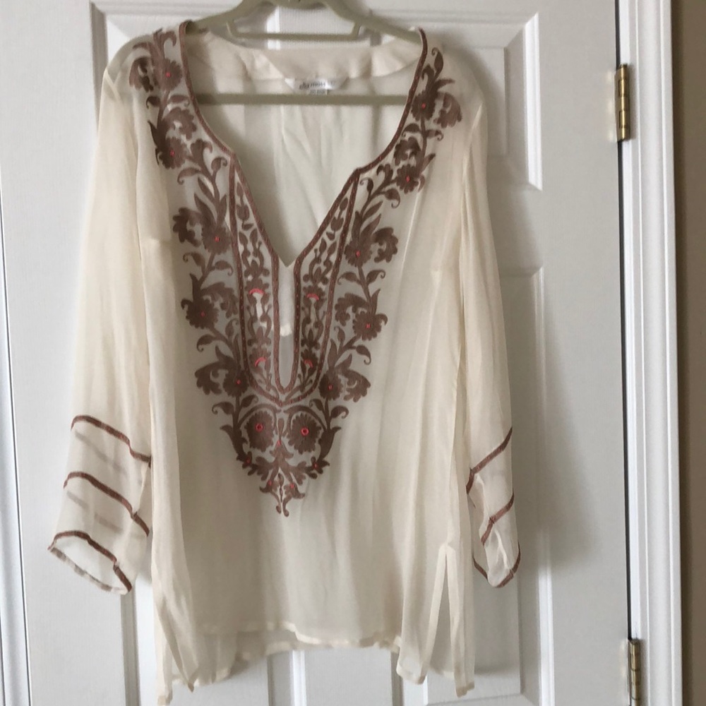 Ella Moss embroidered tunic